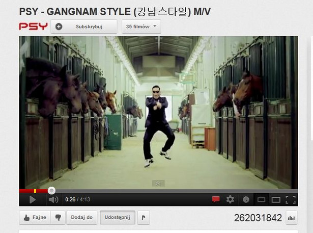 "Gangnam Style" nowym, rekordowym hitem internetu. Zobacz!