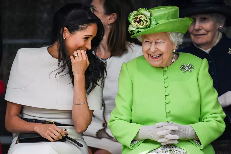Królowa Elżbieta II i Meghan Markle/Fot. Getty Images