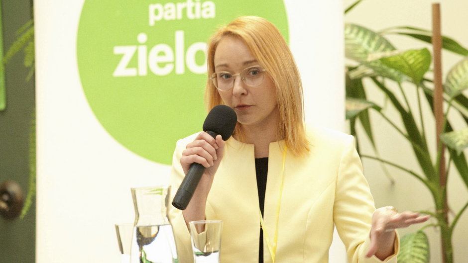 Liderka Zielonych i posłanka KO Małgorzata Tracz