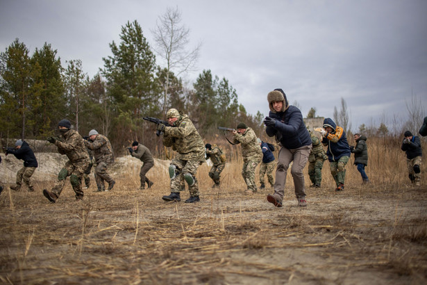 Ukraina. Ćwiczenia wojsk obrony terytorialnej Fot. Ethan Swope/Bloomberg