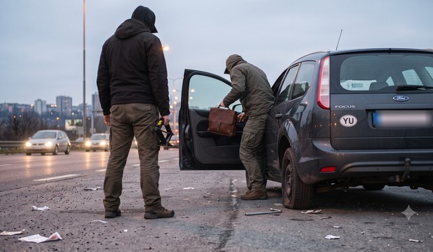 Nova prevara na auto-putu - ilustracija napravljena korišćenjem veštačke inteligencije