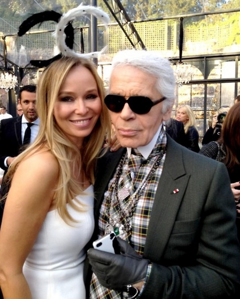 Joanna Przetakiewicz i Karl Lagerfeld