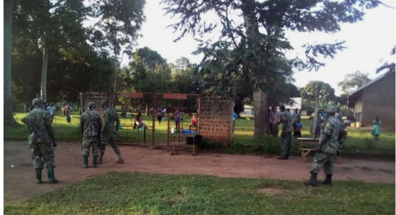 Joint police and military team removes COVID-19 patient from classroom ceiling where he’s been hiding