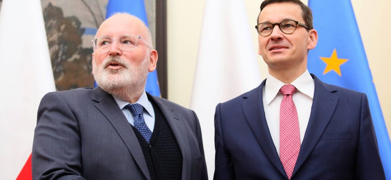 Spotkanie Mateusza Morawieckiego i Fransa Timmermansa