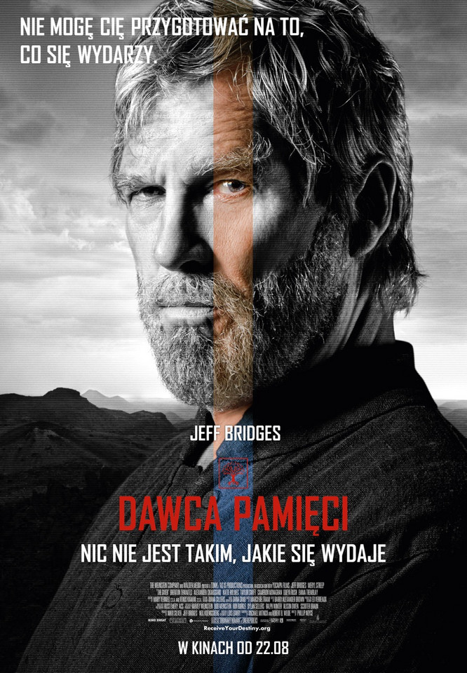 "Dawca Pamięci" - plakat - Jeff Bridges