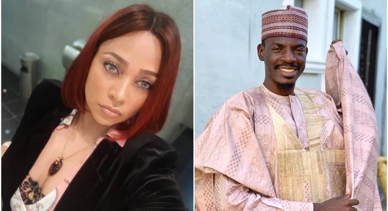 Lola Omotayo-Okoye who is a renowned public relations specialist ad wife of music star, Peter Okoye, had released a video insisting that Nigerians need to know the whereabout of the chief of staff. [Instagram/LolaOmotayoOkoye] [Instagram/BashirAhmad]