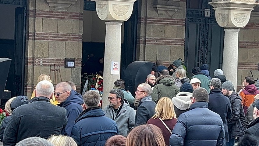 Miloš Timotijević na sahrani