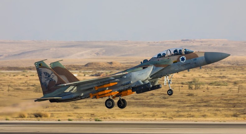 An Israeli Air Force F-15I Ra'am jet.Andreas Zeitler/Shutterstock