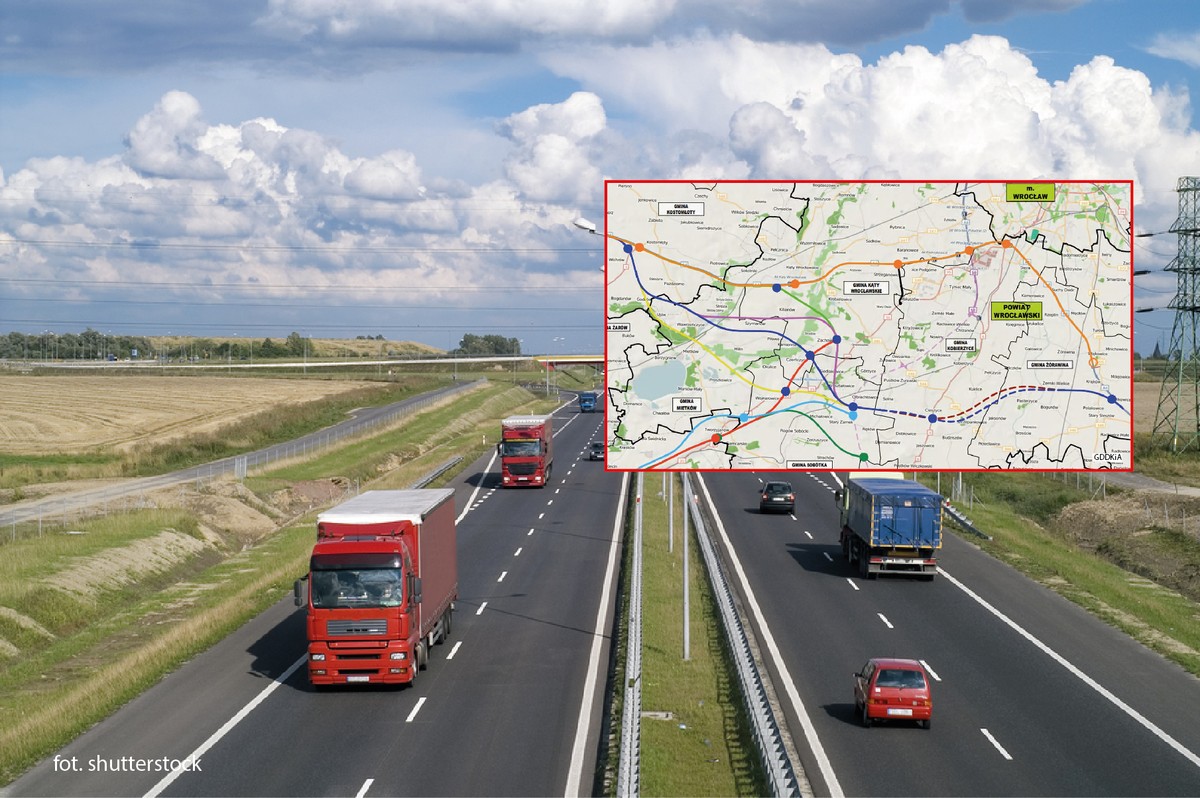 Zmiana przebiegu autostrady A4 pod Wrocławiem