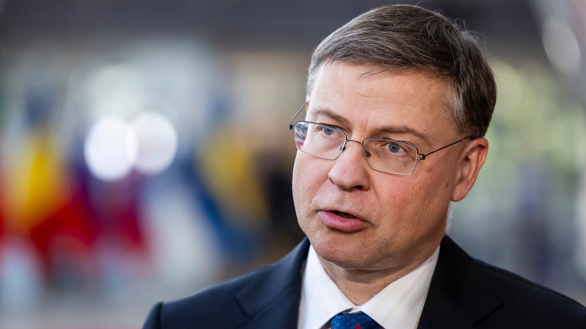 Eurokomisár pre hospodárstvo Valdis Dombrovskis.