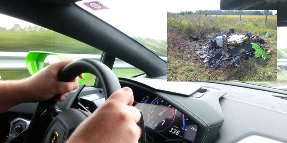 Do wypadku doszło, gdy auto pędziło ponad 300 km na godz.