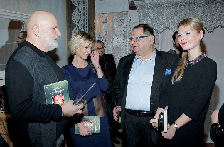 Ryszard Kalisz i Dominika Lis na premierze książki Magdy Gessler