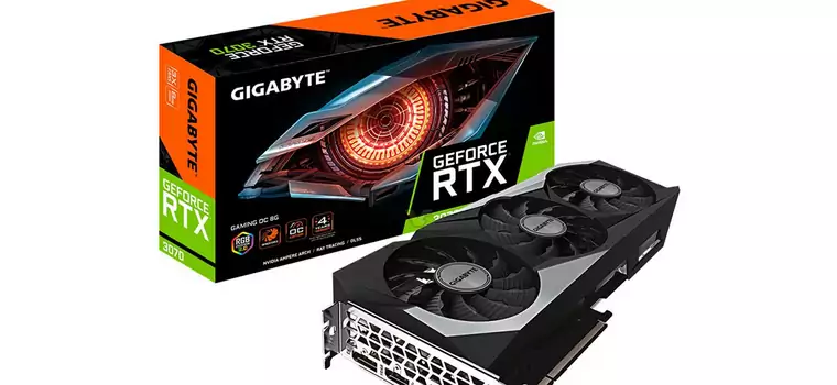 Gigabyte GeForce RTX 3070 Gaming OC i RTX 3070 Eagle na pierwszych grafikach