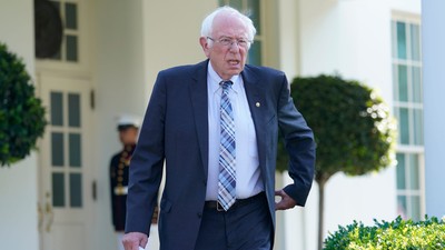 Sen. Bernie Sanders, an independent from Vermont, leaves the White House last July.