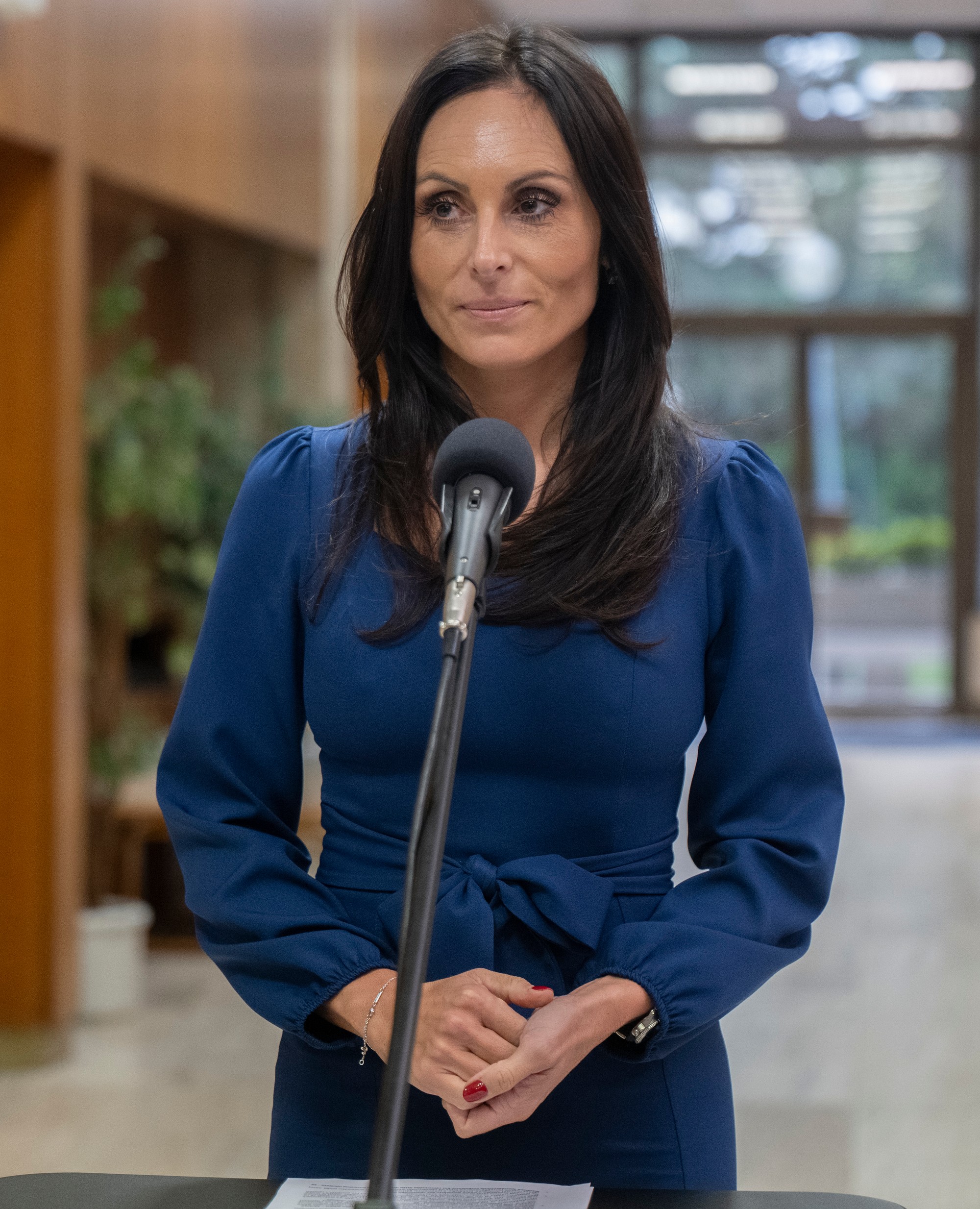Zuzana Dolinková po ohlásení svojej demisie.