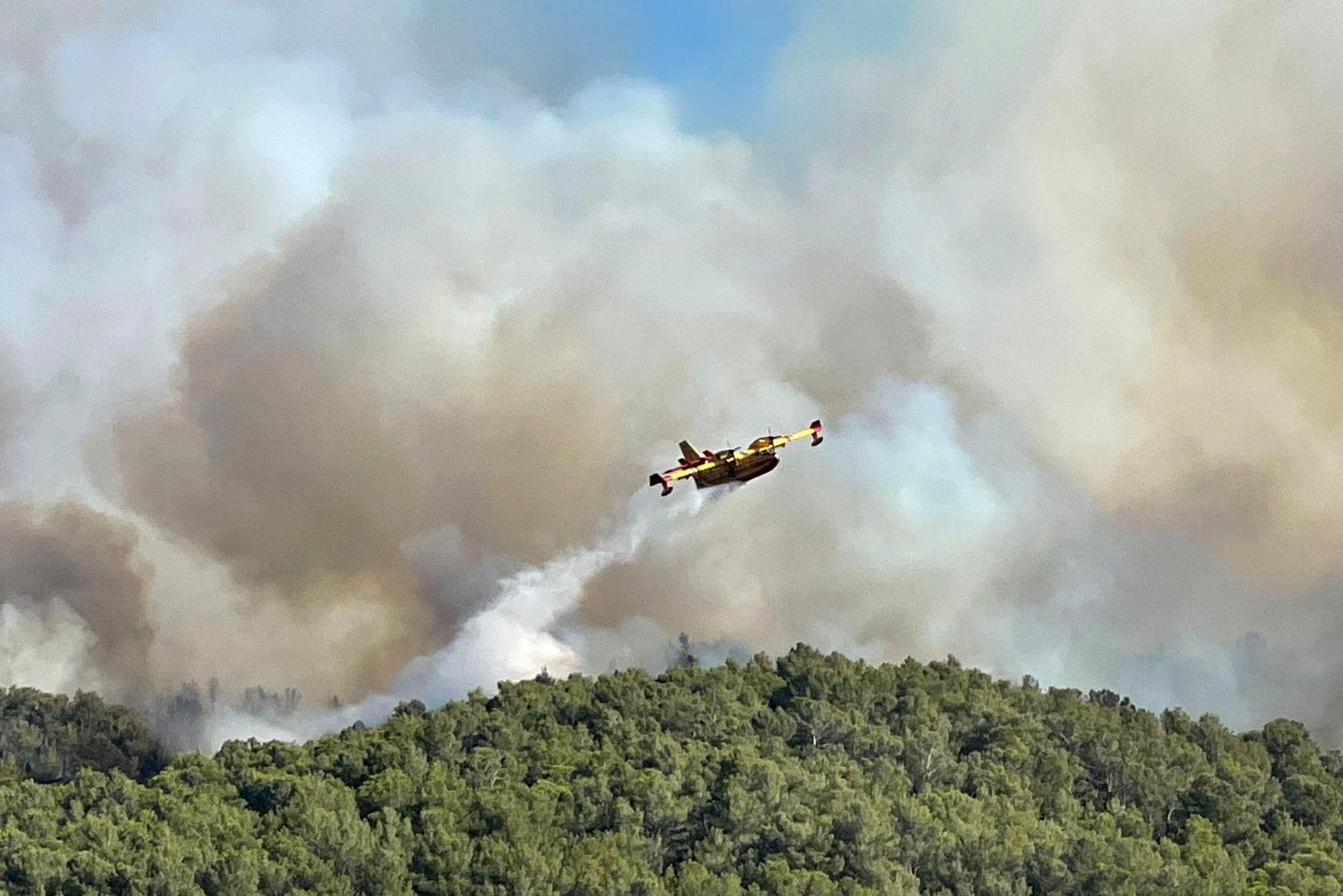 France is struggling with a large fire.