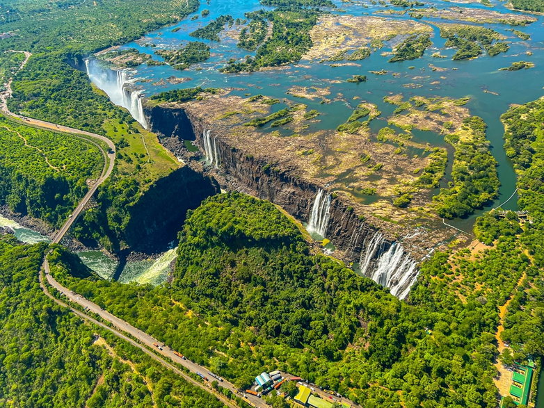 Wodospady Wiktorii w Zambii