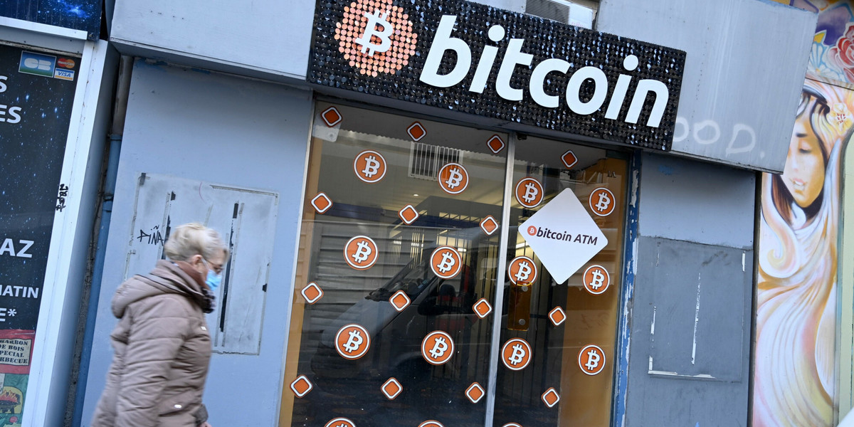 "Bankomat" z bitcoinami w Marsylii, we Francji