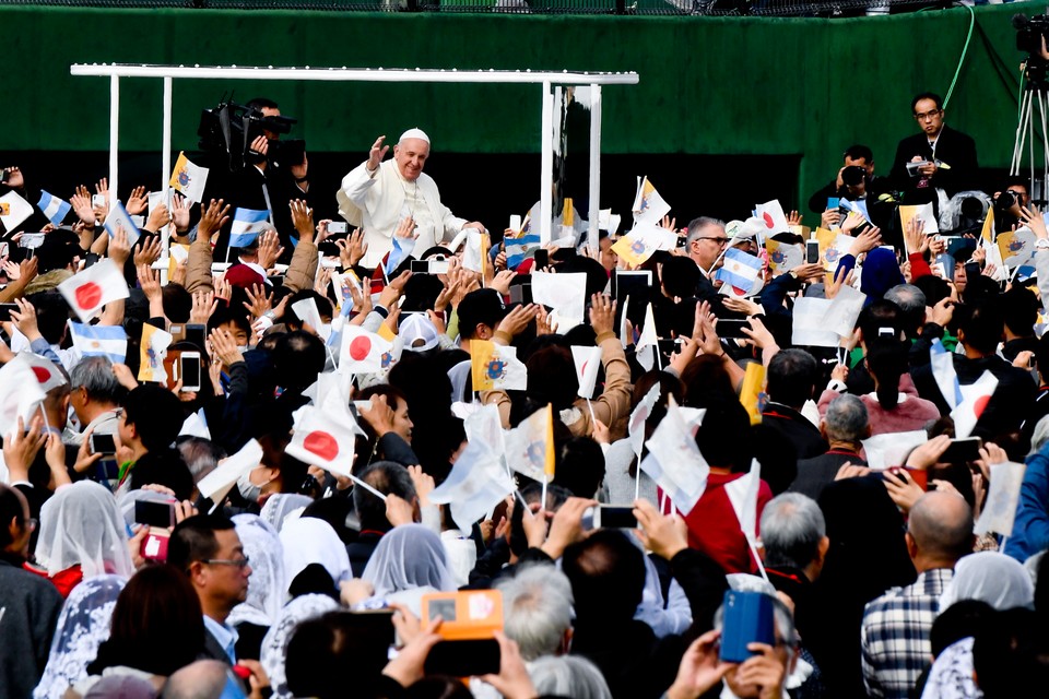 epa08021260 - JAPAN CHURCHES POPE (Pope Francis visits Japan)