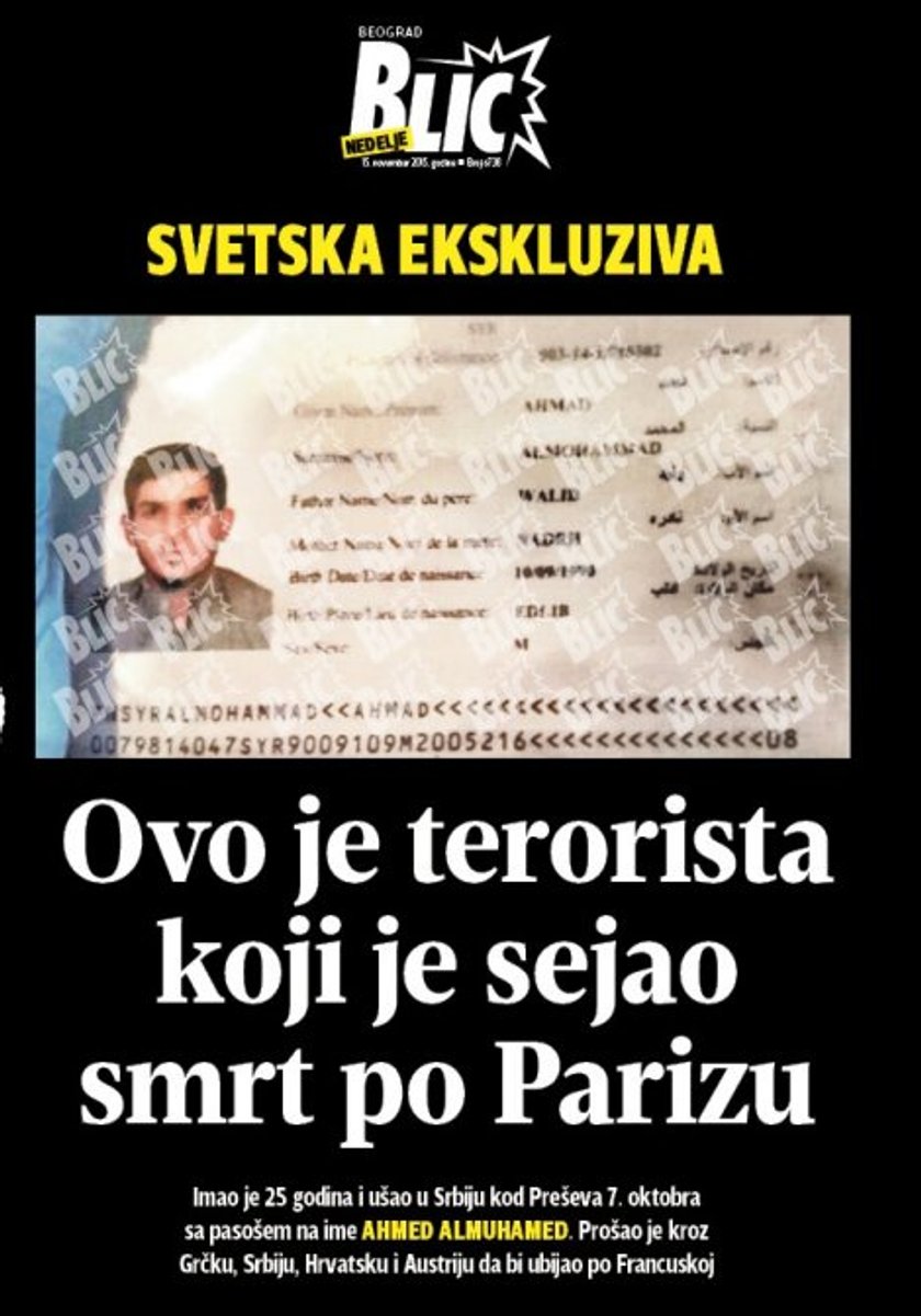 To on strzelał do ludzi w Paryżu