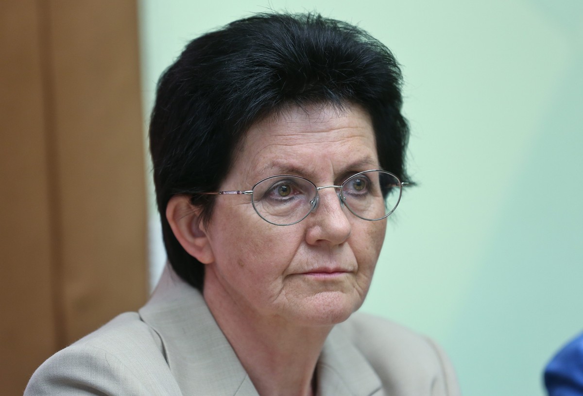 Prof. Leokadia Oręziak podczas debaty "Emerytury kapitałowe - dobrodziejstwo czy krzywda ubezpieczonych?" w Warszawie