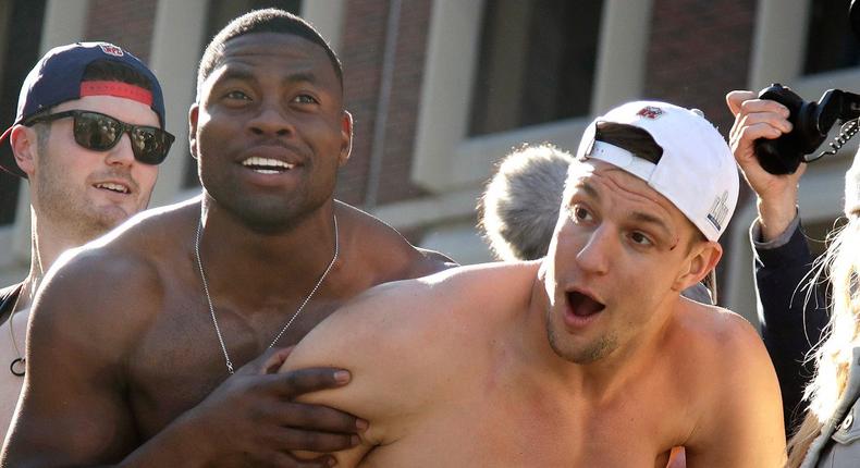 Rob Gronkowski shirtless