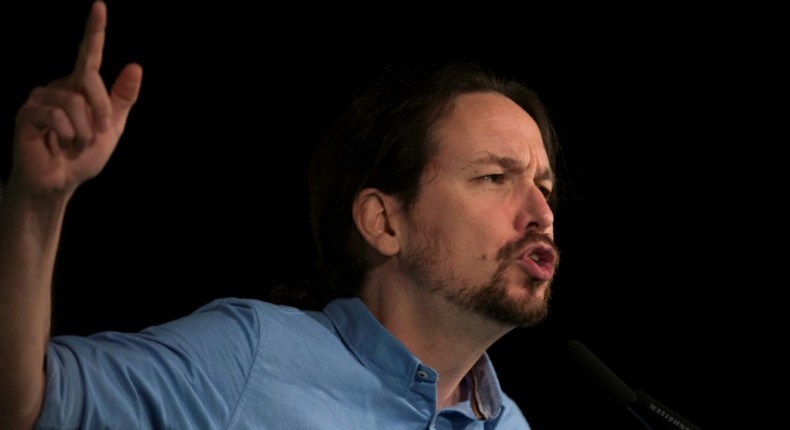 Spain's left-wing party Podemos leader Pablo Iglesias, seen at a November rally in Andalusia, saw his party suffer a drubbing there and there are signs he and fellow Podemos founder Inigo Errejon are drifting apart