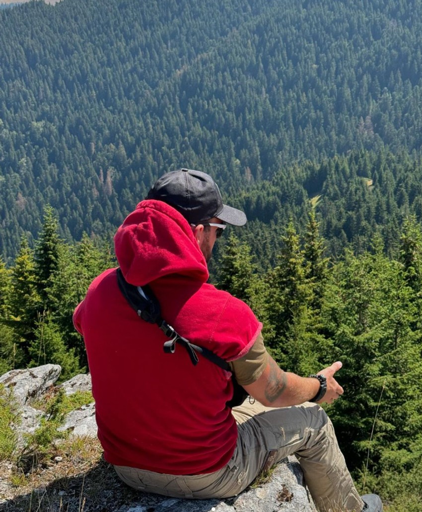 Veljko i Bogdana na planini