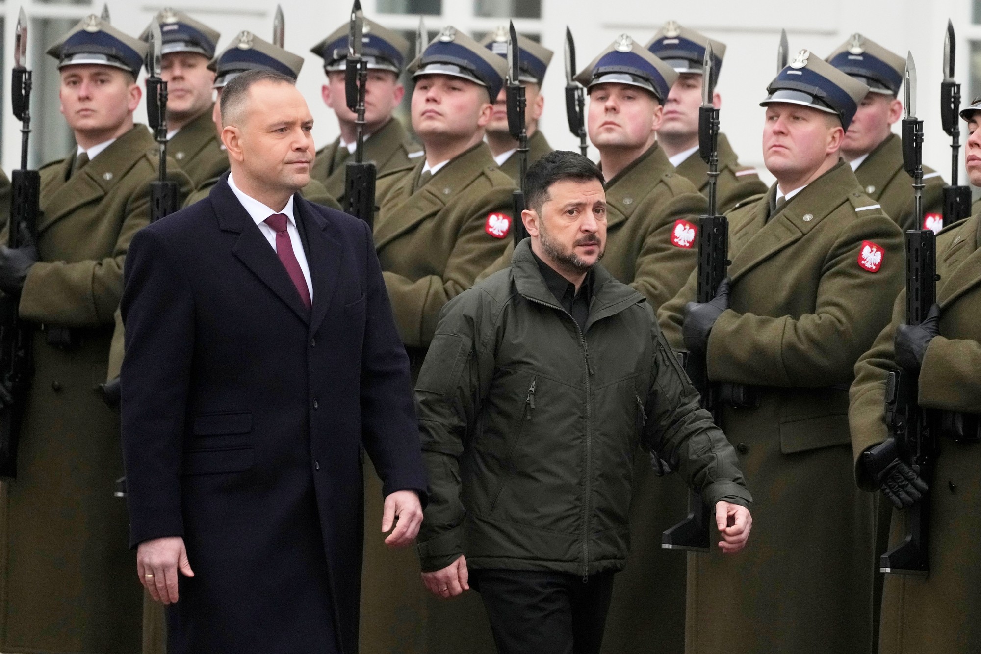 Poľský prezident Karol Nawrocki a ukrajinský prezident Volodymyr Zelenskyj.
