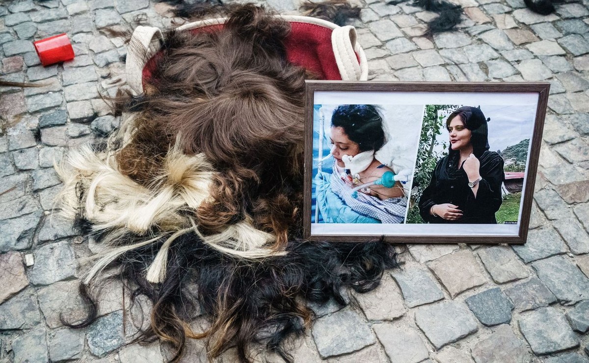 Wiec w Berlinie po śmierci Mahsy Amini