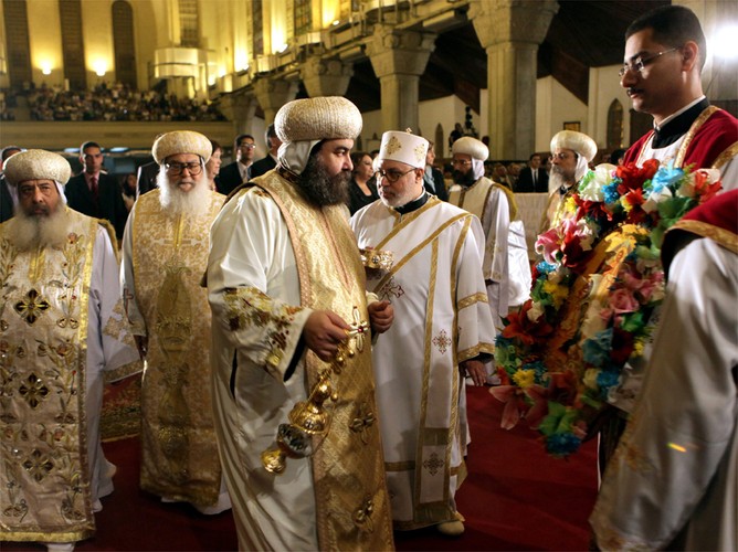 Wielkanocna msza w Egipcie