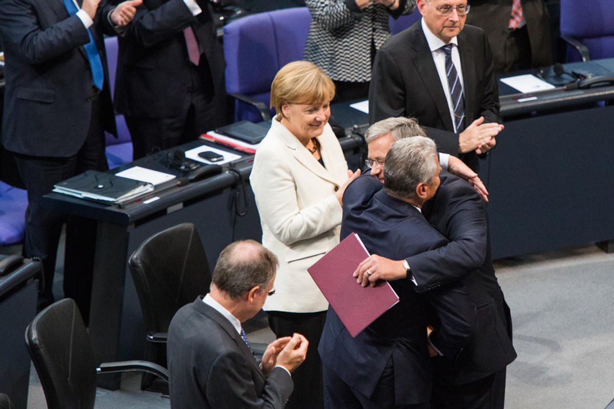 Bronisław Komorowski w Bundestagu