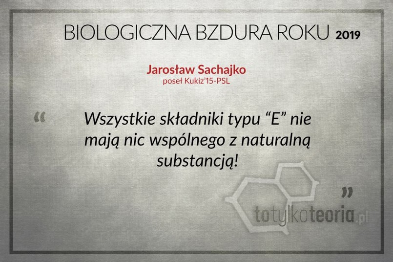 Biologiczna Bzdura Roku 2019