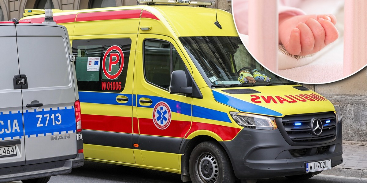 Karetka pogotowia i radiowóz