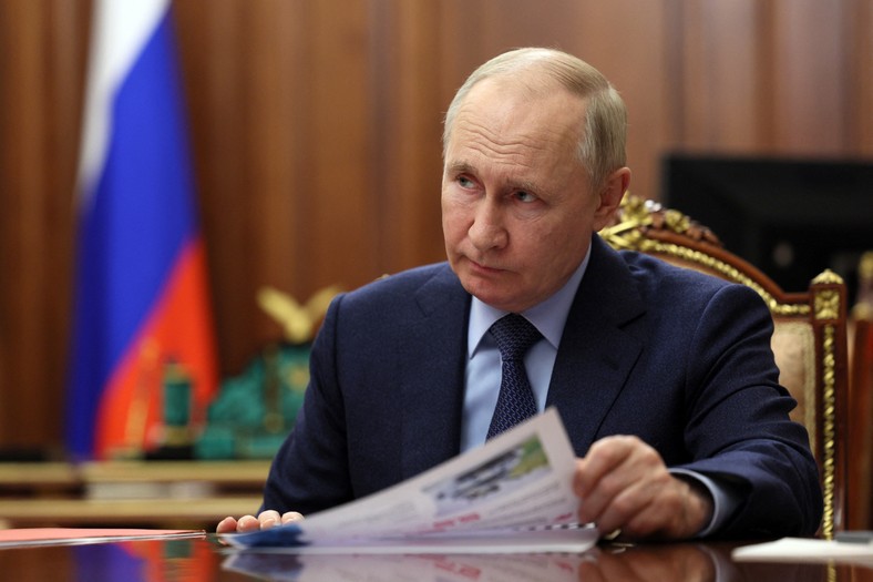El presidente ruso Vladimir Putin en Moscú, 28 de diciembre de 2023.