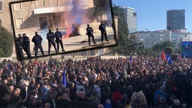 Masowe protesty w Tiranie. Siedziba rządu obrzucona koktajlami Mołotowa