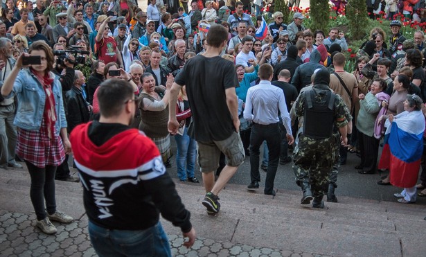 Gmach regionalnej telewizji w Doniecku pod kontrolą separatystów