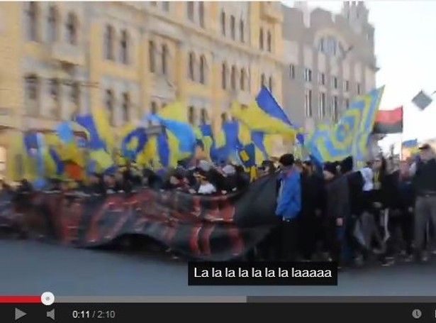 Ukraińscy kibice brzydko śpiewają o Putinie. WIDEO