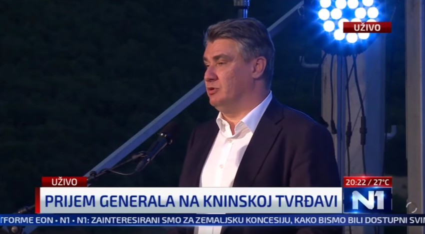 Zoran Milanović u Kninu 