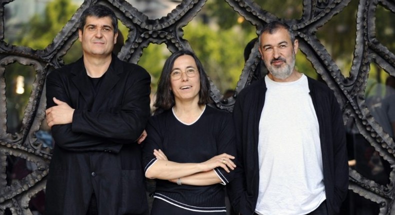 Spanish architects (from left to right) Ramon Vilalta, Carme Pigem and Rafael Aranda, photographed in 2009