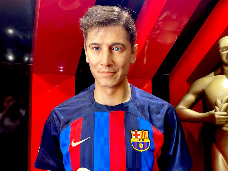 Robert Lewandowski at the Wax Museum in Krakow