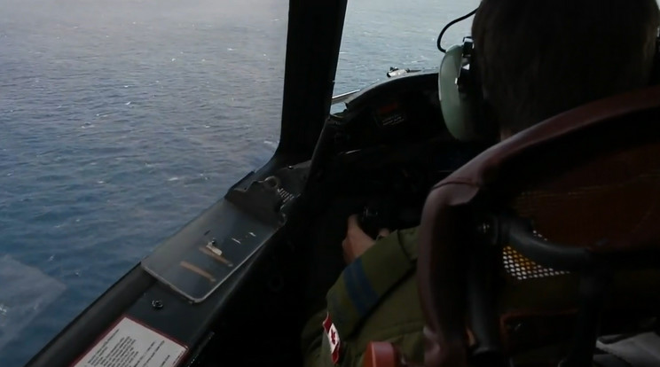 Az eltűnt búvárhajó kereséséről osztott meg képkockékat a kanadai mentőcsapat / Fotó:   Kanadai Királyi Légierő Twitter oldala