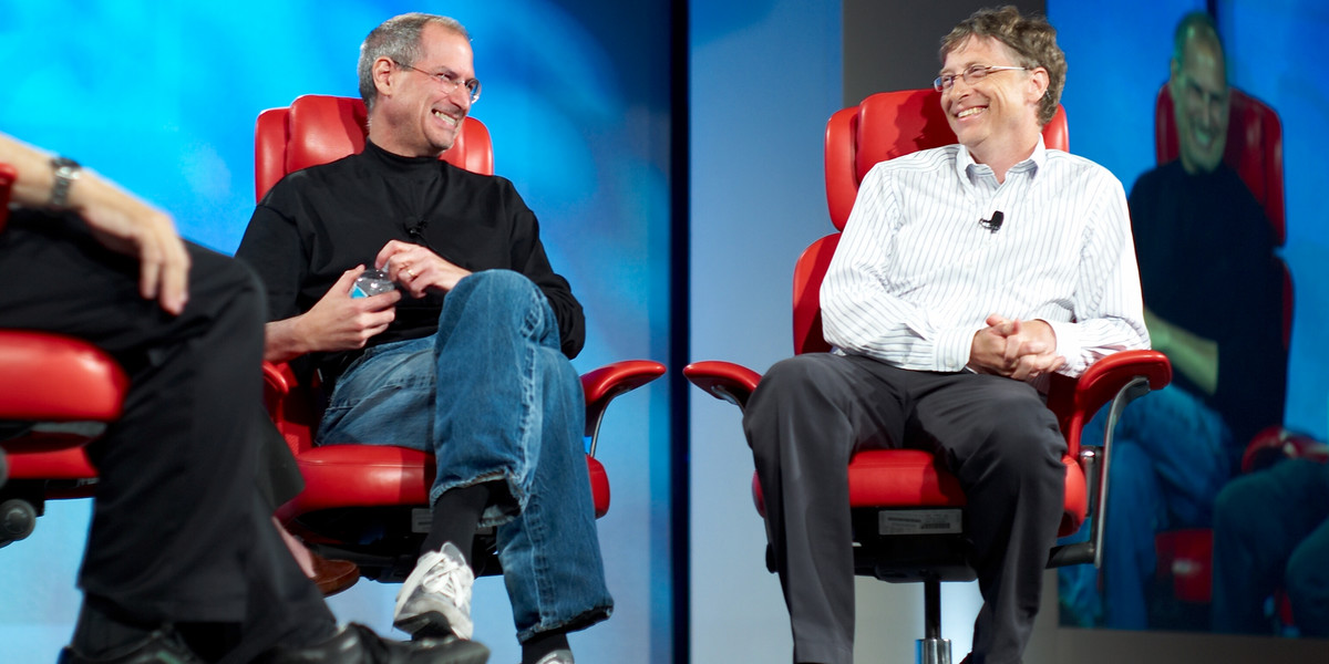 Steve Jobs i Bill Gates, marzec 2007 r.