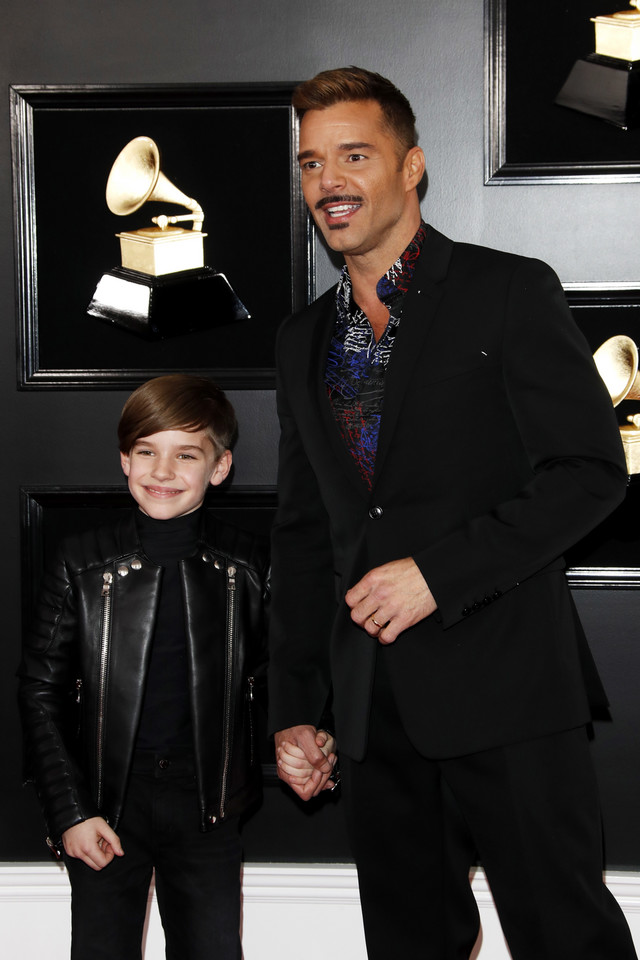 Grammy 2019: Ricky Martin pozuje z synem 
