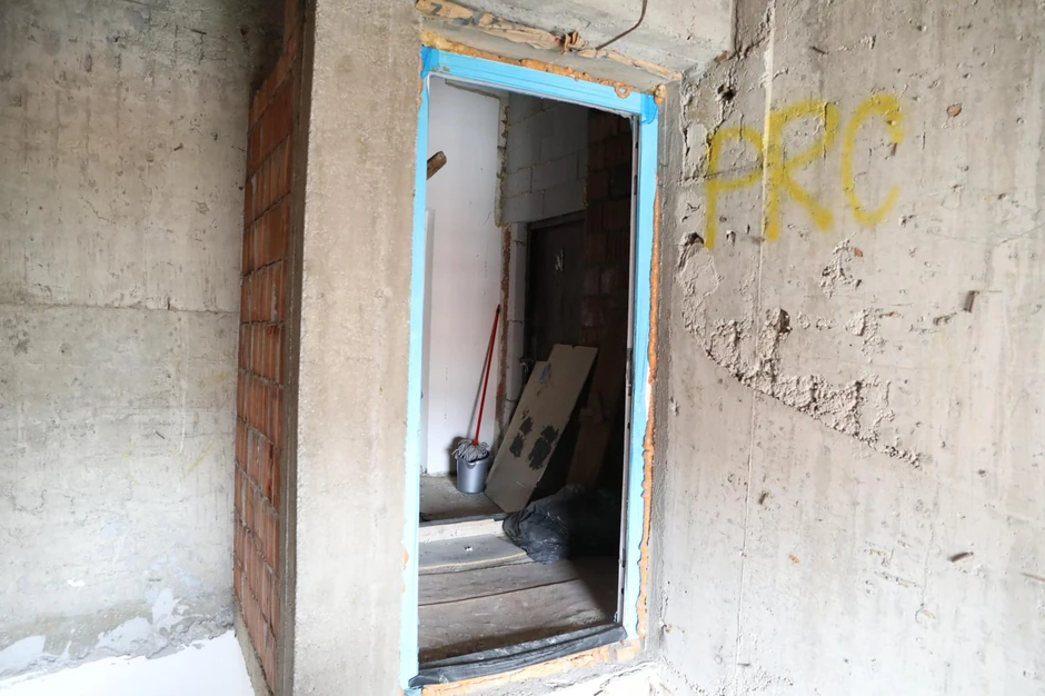 Nezavršeni radovi unutar zgrade