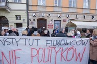 Protest filmowcow pod PISF