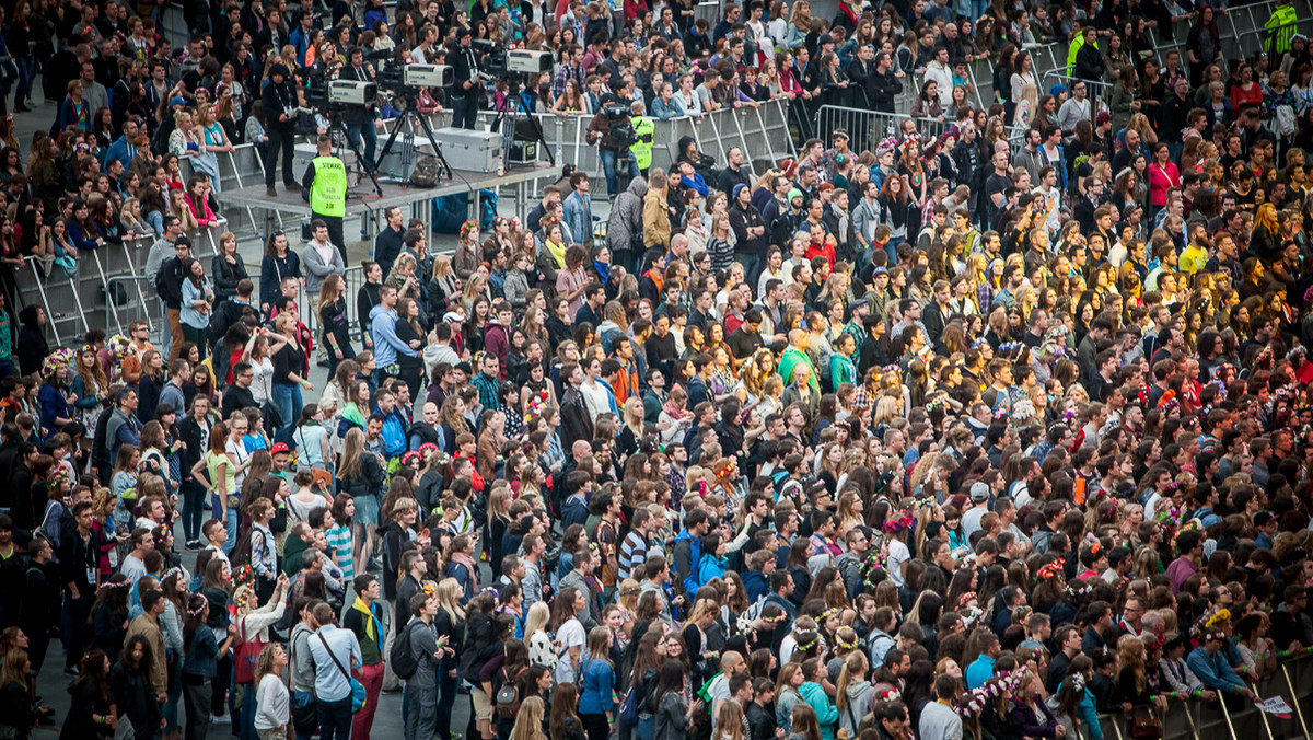 Orange Warsaw Festival 2014 - publiczność drugiego dnia festiwalu