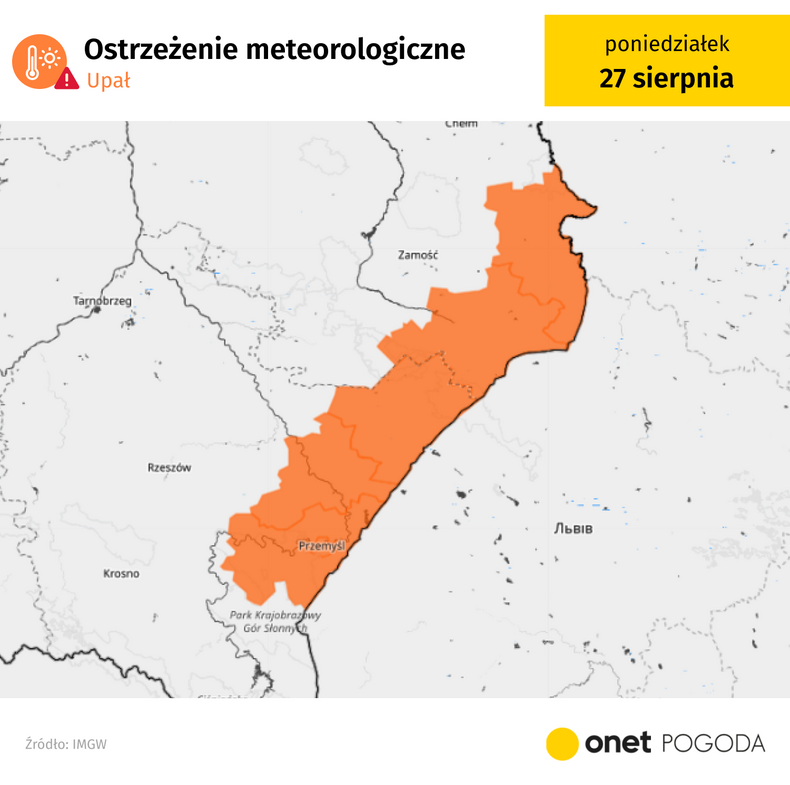 Na krańcach południowo-wschodnich nadal będzie dziś upalnie