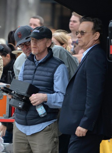 Ron Howard i Tom Hanks na planie 'Inferno'