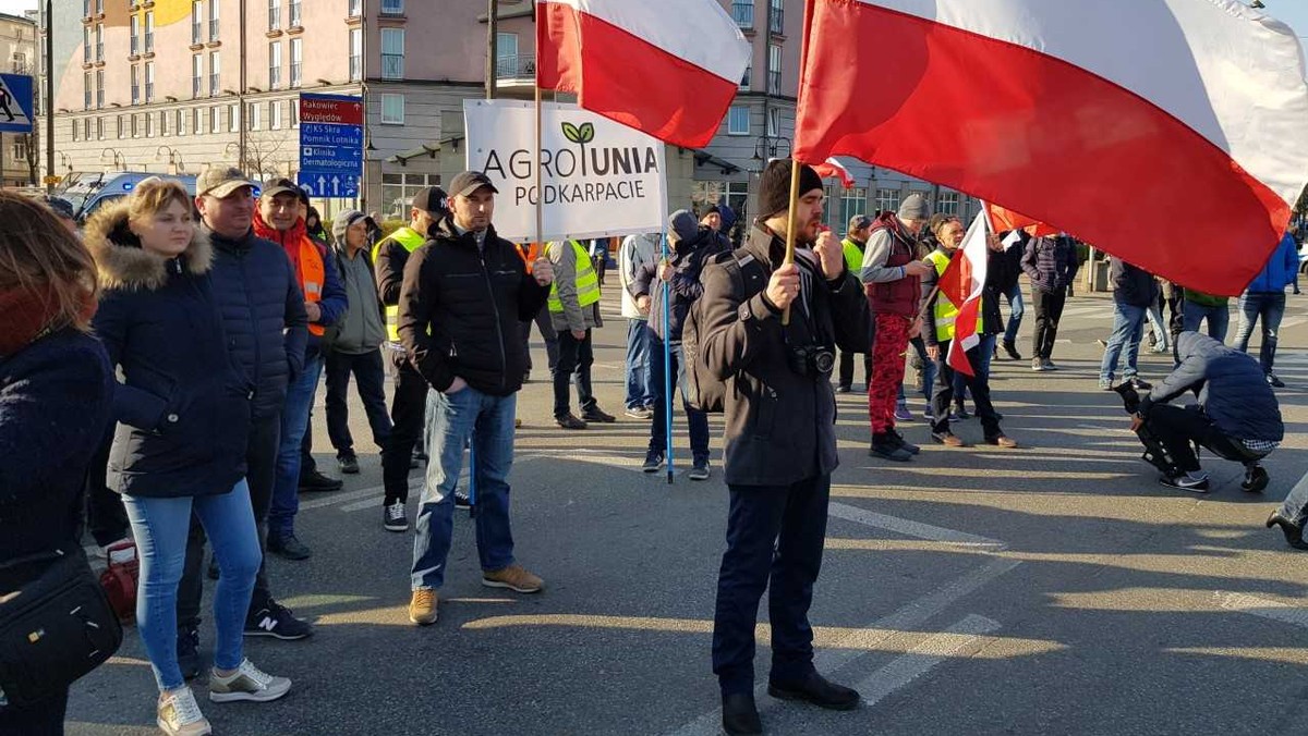 Protest rolników w Warszawie